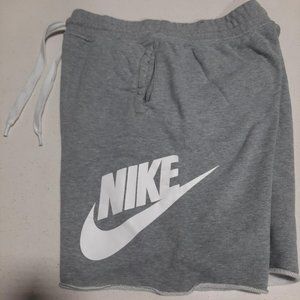 Nike Men's Sweat Shorts, Grey size Large - Gym, Workout, Training